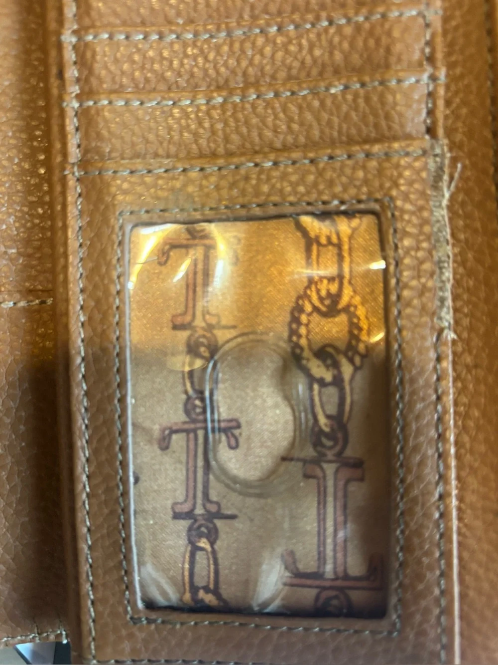 Brown Leather Tignanello Wallet